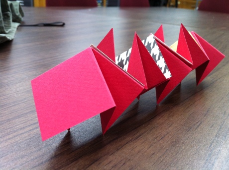 ROLL TIDE origami dragon